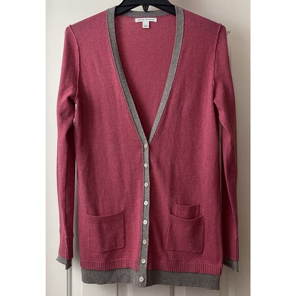 Banana Republic Cardigan Sweater Womens Size Large Pink Button Up Wool Cashmere - Picture 3 of 12